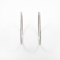 K18WG ダイヤモンドピアス