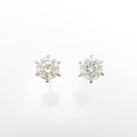 【リメイク】K18PG ダイヤモンドピアス 0．325ct・0．333ct・K・I1・GOOD