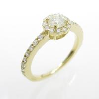 K18YG ダイヤモンドピンキーリング 0．220ct・I・SI1・3EXT