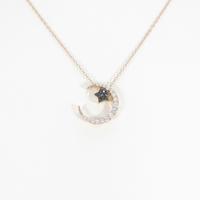 ポンテヴェキオ ムーン×スター ダイヤモンドネックレス