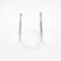 K18WG ダイヤモンドピアス