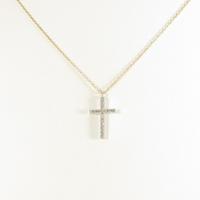 ココシュニック クロス ダイヤモンドネックレス5％引き