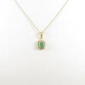 K18YG エメラルドネックレス