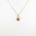 K18YG ルビーネックレス