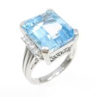 ミキモト ブルートパーズリング