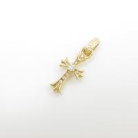 750YG クロス ダイヤモンドペンダント