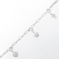 K18WG ダイヤモンドブレスレット