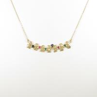 K18YG コビト カラーストーンネックレス