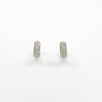 K18WG ダイヤモンドピアス