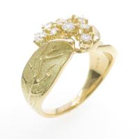 K18YG ダイヤモンドリング