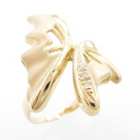 K18YG バタフライ リング