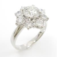 プラチナダイヤモンドリング 1．035ct・F・SI2・EXT