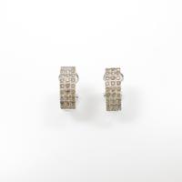 K18WG ダイヤモンドピアス