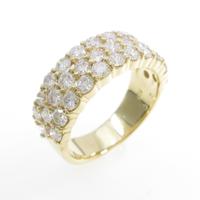 K18YG パヴェ ダイヤモンドリング