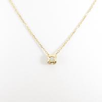 K18YG フラワー ダイヤモンドネックレス