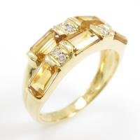 K18YG シトリンリング