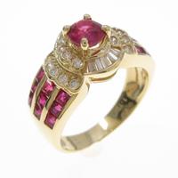 18KYG ルビーリング