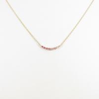 ポンテヴェキオ ピンクサファイヤネックレス