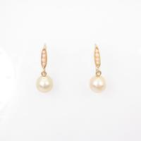 K18YG アコヤパールピアス