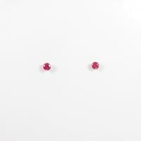 K18YG ルビーピアス