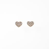 ポンテヴェキオ ハート ダイヤモンドピアス