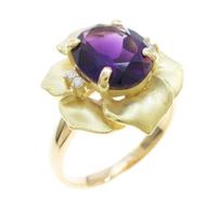 K18YG アメジストリング