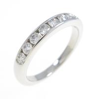 ティファニー ハーフサークル チャネルセッティング リング