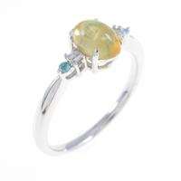 K18WG オパールリング