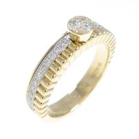 ブシュロン キャトル ラディアント リング 0．21ct・E・VVS1・3EXT