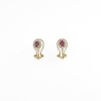 K18YG ピンクサファイヤイヤリング10％引き