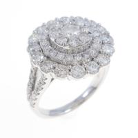 K18WG ダイヤモンドリング