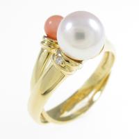 K18YG カラーストーンリング