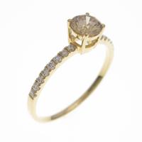 K18YG ダイヤモンドリング