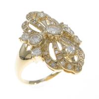 K18YG ダイヤモンドリング