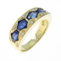 K18YG サファイヤリング