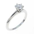 ティファニー クラシックソリティア リング 0．42ct・D・VVS1