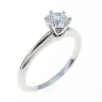 ティファニー クラシックソリティア リング 0．42ct・D・VVS1