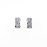 K18WG ダイヤモンドピアス