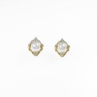 K18YG アコヤパールピアス