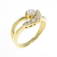 K18YG ダイヤモンドリング