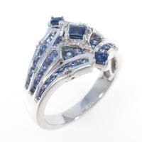 K18WG サファイヤリング