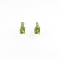 K18YG ペリドットイヤリング