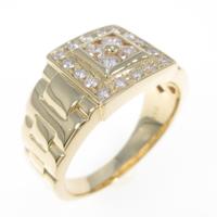 【リメイク】K18YG ダイヤモンドリング