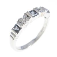 K18WG ガーネットリング