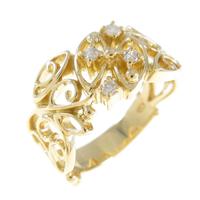 K18YG ダイヤモンドリング