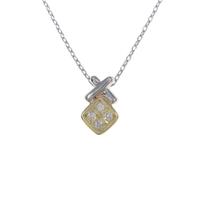 K18YG／PT ダイヤモンドネックレス