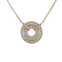 750YG／PT ダイヤモンドネックレス