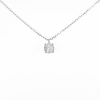 プラチナダイヤモンドネックレス 0．326ct・G・VVS2・VG