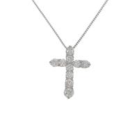 PT クロス ダイヤモンドネックレス