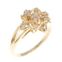 K18YG ダイヤモンドリング